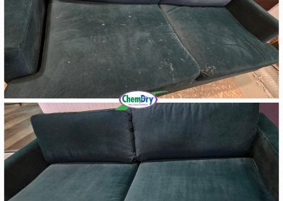 blue couch cleaning