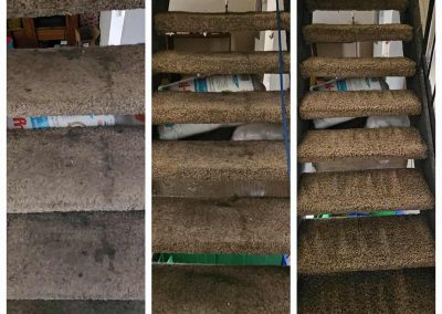 carpeted stairs cleaning